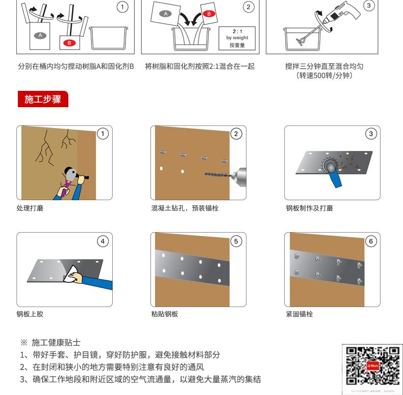 包钢丹棱粘钢加固施工过程